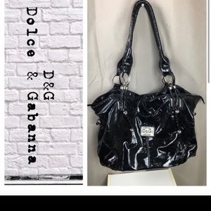 D&G patent leather satchel bag